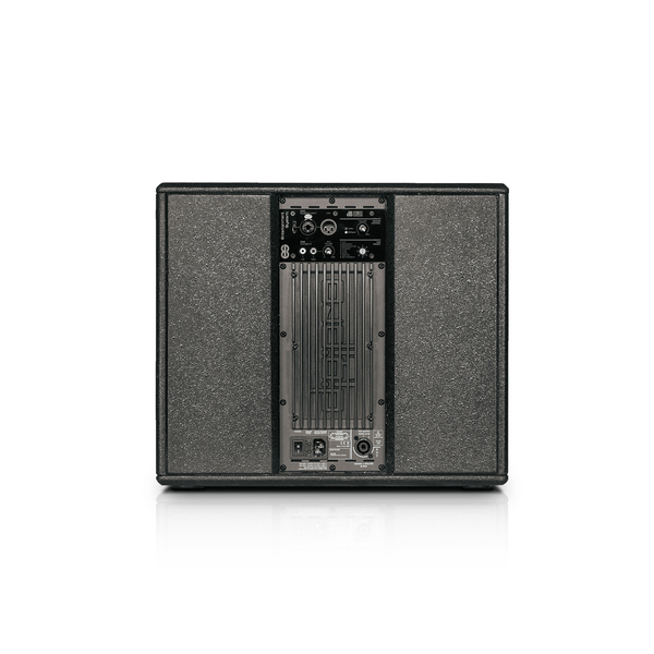 2-AMPED 1200W MONO SOUND SYSTEM. 2X TOPS WITH 4X 3” FULL-RANGE SPEAKERS, 1X 12” ACTIVE SUBWOOFER